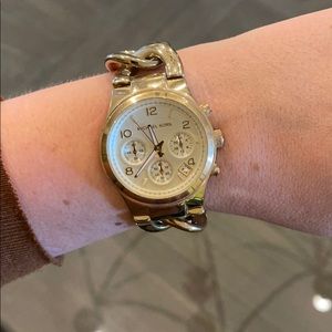 Michael Kors Gold Chain Chronograph Watch